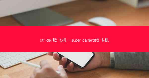 strider纸飞机—super canard纸飞机
