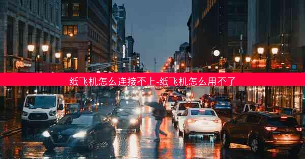 纸飞机怎么连接不上-纸飞机怎么用不了