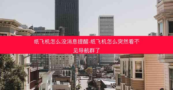 纸飞机怎么没消息提醒-纸飞机怎么突然看不见导航群了