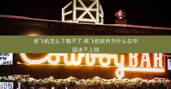 纸飞机怎么下载不了-纸飞机软件为什么在中国连不上网