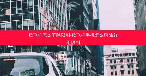 纸飞机怎么解除限制-纸飞机手机怎么解除群组限制