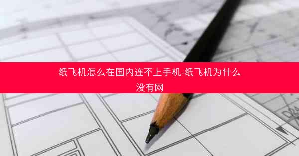 纸飞机怎么在国内连不上手机-纸飞机为什么没有网