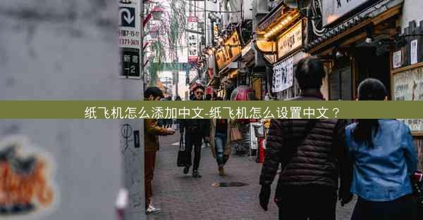 纸飞机怎么添加中文-纸飞机怎么设置中文？