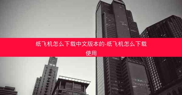 纸飞机怎么下载中文版本的-纸飞机怎么下载使用