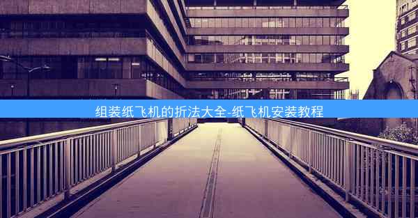 组装纸飞机的折法大全-纸飞机安装教程