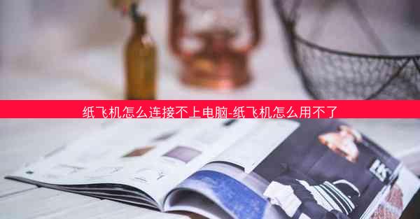 纸飞机怎么连接不上电脑-纸飞机怎么用不了