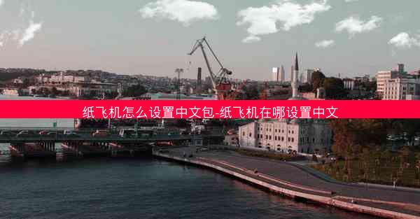 纸飞机怎么设置中文包-纸飞机在哪设置中文