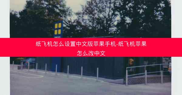纸飞机怎么设置中文版苹果手机-纸飞机苹果怎么改中文