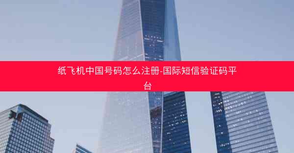 纸飞机中国号码怎么注册-国际短信验证码平台