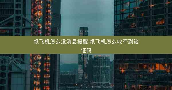 纸飞机怎么没消息提醒-纸飞机怎么收不到验证码