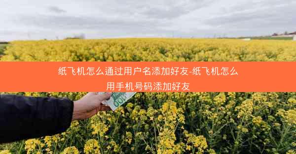 纸飞机怎么通过用户名添加好友-纸飞机怎么用手机号码添加好友