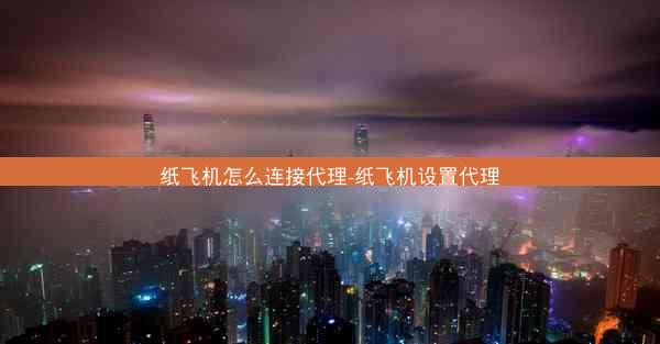 纸飞机怎么连接代理-纸飞机设置代理