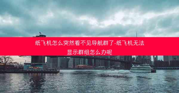 纸飞机怎么突然看不见导航群了-纸飞机无法显示群组怎么办呢