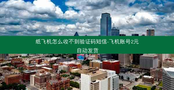 纸飞机怎么收不到验证码短信-飞机账号2元自动发货