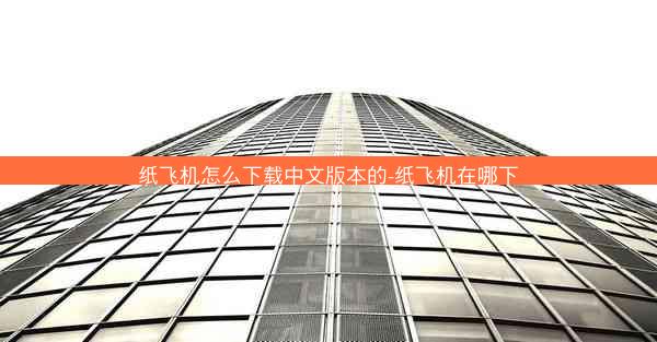 纸飞机怎么下载中文版本的-纸飞机在哪下
