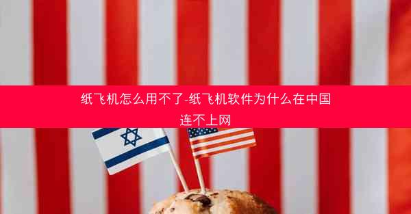 纸飞机怎么用不了-纸飞机软件为什么在中国连不上网