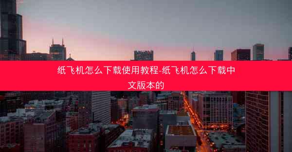 纸飞机怎么下载使用教程-纸飞机怎么下载中文版本的