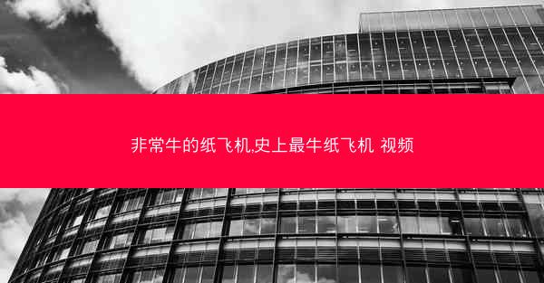 非常牛的纸飞机,史上最牛纸飞机 视频