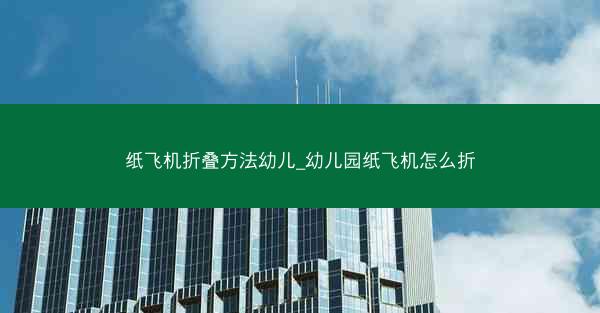 纸飞机折叠方法幼儿_幼儿园纸飞机怎么折