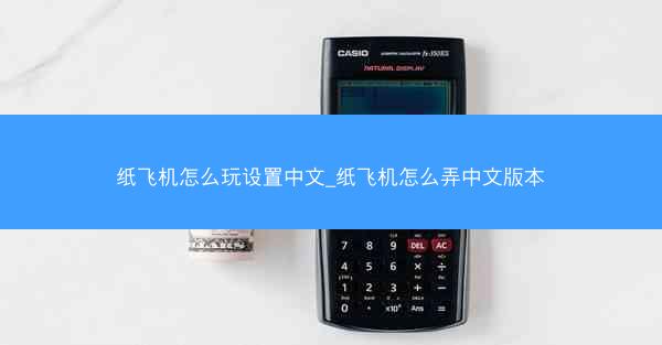 纸飞机怎么玩设置中文_纸飞机怎么弄中文版本