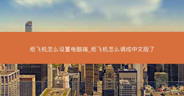 纸飞机怎么设置电脑端_纸飞机怎么调成中文版了