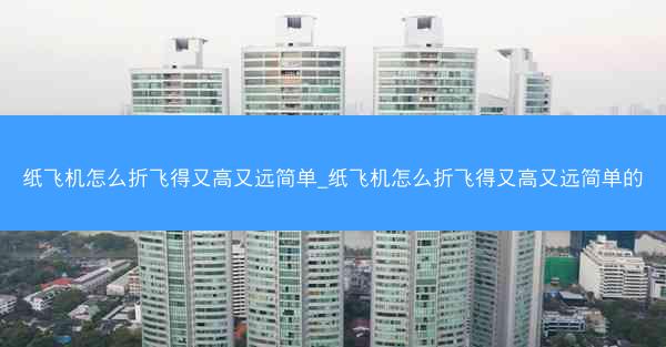 纸飞机怎么折飞得又高又远简单_纸飞机怎么折飞得又高又远简单的