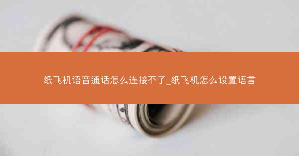 纸飞机语音通话怎么连接不了_纸飞机怎么设置语言