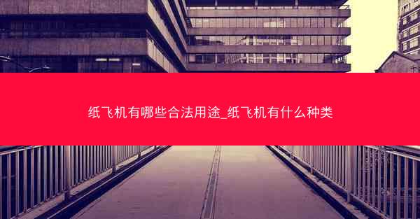 纸飞机有哪些合法用途_纸飞机有什么种类