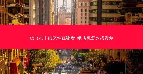 纸飞机下的文件在哪看_纸飞机怎么找资源