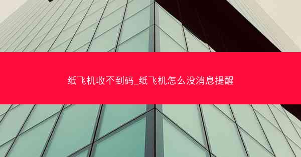 纸飞机收不到码_纸飞机怎么没消息提醒