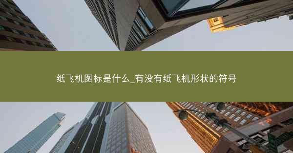 纸飞机图标是什么_有没有纸飞机形状的符号