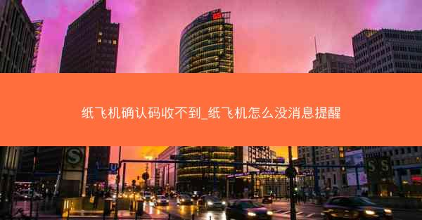 纸飞机确认码收不到_纸飞机怎么没消息提醒
