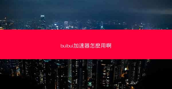 buibui加速器怎麽用啊