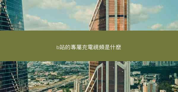 b站的專屬充電視頻是什麽