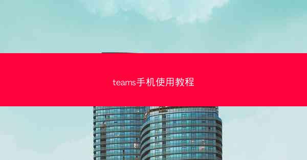 teams手机使用教程