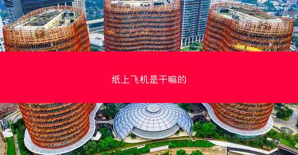 纸上飞机是干嘛的