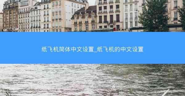 纸飞机简体中文设置_纸飞机的中文设置