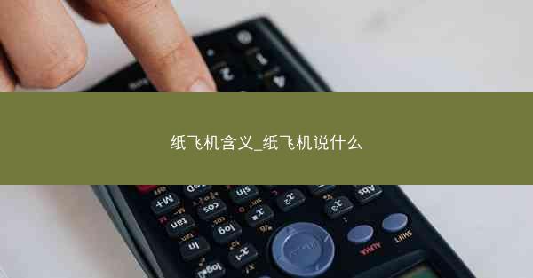 纸飞机含义_纸飞机说什么