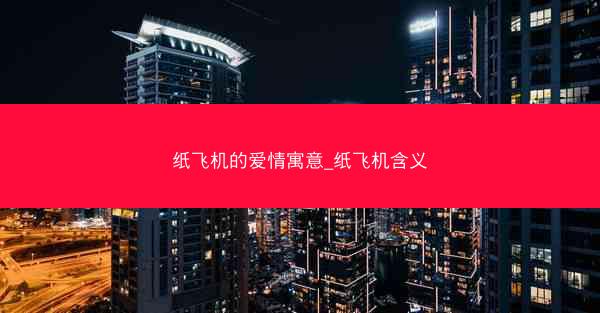 纸飞机的爱情寓意_纸飞机含义