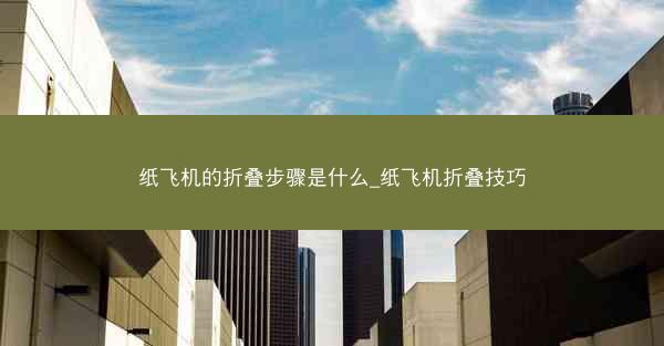 纸飞机的折叠步骤是什么_纸飞机折叠技巧