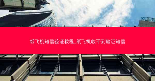 纸飞机短信验证教程_纸飞机收不到验证短信