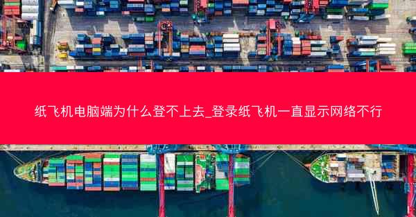 纸飞机电脑端为什么登不上去_登录纸飞机一直显示网络不行