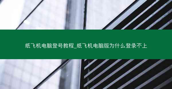 纸飞机电脑登号教程_纸飞机电脑版为什么登录不上