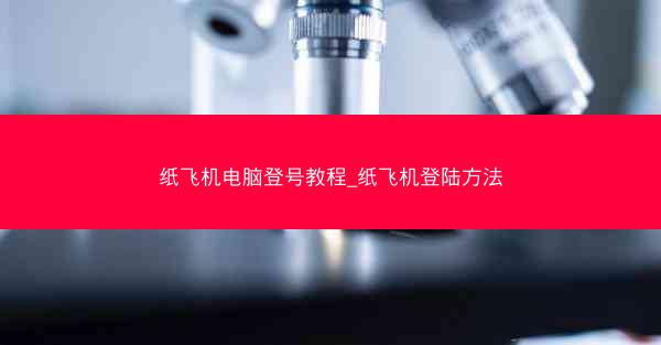纸飞机电脑登号教程_纸飞机登陆方法