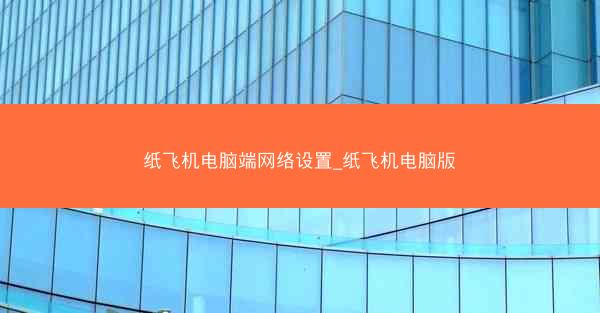 纸飞机电脑端网络设置_纸飞机电脑版