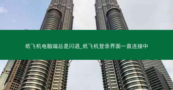 纸飞机电脑端总是闪退_纸飞机登录界面一直连接中