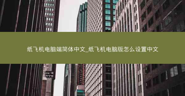 纸飞机电脑端简体中文_纸飞机电脑版怎么设置中文
