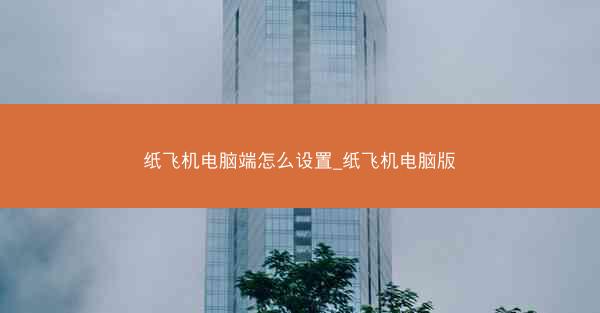 纸飞机电脑端怎么设置_纸飞机电脑版