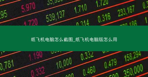 纸飞机电脑怎么截图_纸飞机电脑版怎么用