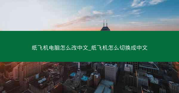 纸飞机电脑怎么改中文_纸飞机怎么切换成中文